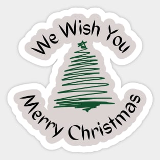 We wish you a Merry Christmas Sticker